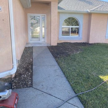 Surmount Cleaning & Tree Service - Front of the house walkway not done yet! - Tree Services Near Me Surmount Cleaning & Tree Service - Front of the house walkway not done yet! - Tree Services Near Me