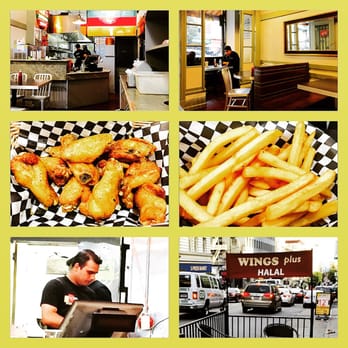 Halal Wings Plus - Montage of images from Wings Plus - Burgers Near Me - San Francisco, California