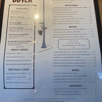 The Dutch - Menu - American Near Me - New York, New York