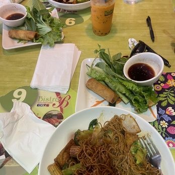 Bistro B - 14. Egg Rolls 218.Vegetarian Drunken Noodles Wok Tossed Veggies and Tofu 223.Vegetarian Lo-Mein - Vietnamese Near Me - Dallas, Texas Bistro B - 14. Egg Rolls 218.Vegetarian Drunken Noodles Wok Tossed Veggies and Tofu 223.Vegetarian Lo-Mein - Vietnamese Near Me - Dallas, Texas