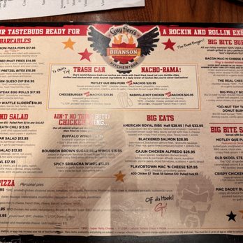 Guy Fieri's Branson Kitchen + Bar - Menu 2025 - Bars Near Me - Branson, Missouri