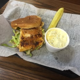 Blackened Cobia with potato salad