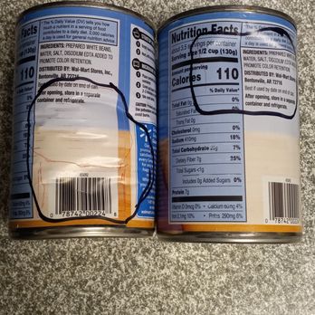 Walmart Supercenter - Dented cans that Walmart won't replace - Department Stores Near Me - Riverdale, Georgia Walmart Supercenter - Dented cans that Walmart won't replace - Department Stores Near Me - Riverdale, Georgia