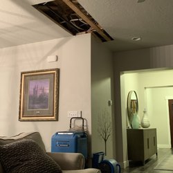 Mint Restoration - This hole in the ceiling and dropping off these two fans cost $2800.