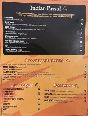 Menu photo 2 Turmeric Indian Kitchen Philadelphia, PA Menu photo 2 Turmeric Indian Kitchen Philadelphia, PA