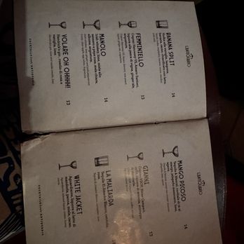 L'antiquario - Menu - Cocktail Bars Near Me - Naples, NA
