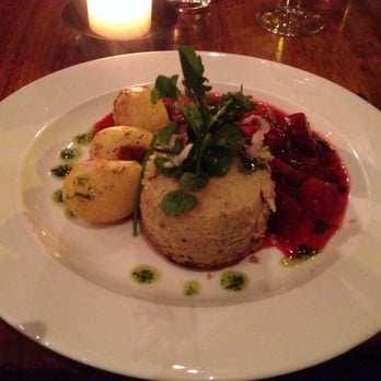 David Bann - Blue cheese pudding with roasties. Not their description :-) - Vegetarian Near Me - Edinburgh, EDH