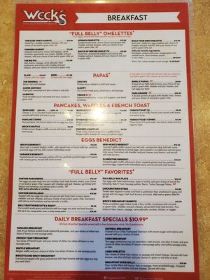 Menu photo 1 Weck's Santa Fe, NM