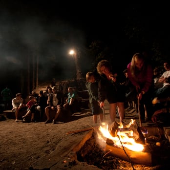 YMCA Camp Campbell - Main Camp Fire - Summer Camps Near Me - Boulder Creek, California