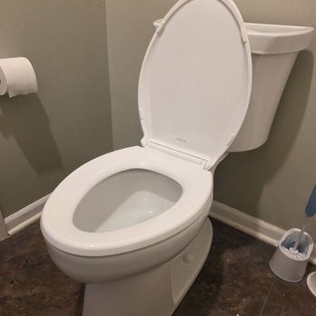 Paul The Plumber - Brand new, self-cleaning, water efficient but high flow, Kohler toilet. - Plumbing Near Me Paul The Plumber - Brand new, self-cleaning, water efficient but high flow, Kohler toilet. - Plumbing Near Me