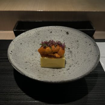 Mabo - Texas Sweet Corn Tofu, Hokkaido Uni, Ponzu Gelée - Japanese Near Me - Dallas, Texas