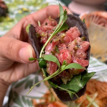 The Hideaway - Beef tartare taco - Steakhouses Near Me - Beverly Hills, California