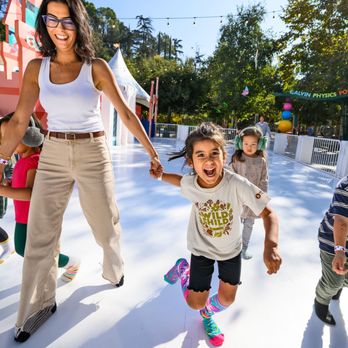 Kidspace Children's Museum - Families time sock skating - Children's Museums Near Me - Pasadena, California