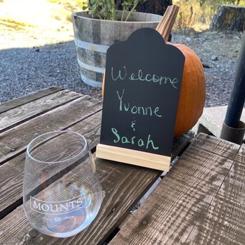 Mounts Family Winery - a welcome sign and a glass of wine - Wineries Near Me - Healdsburg, California Mounts Family Winery - a welcome sign and a glass of wine - Wineries Near Me - Healdsburg, California