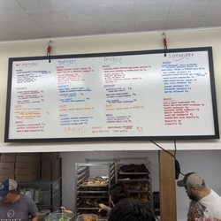 Crust & Crumb - White Board Menu