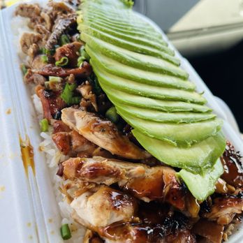 Teriyaki House Grill - Large teriyaki & beef + added avocado ($17) - American Near Me - Chino, California