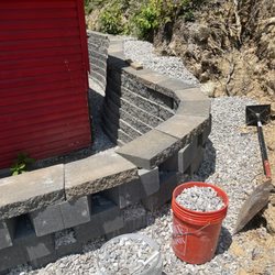 Snodgrass Tree Care - Retaining wall.