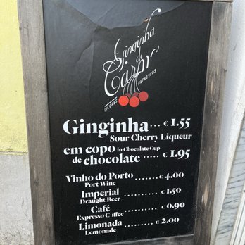 Ginginha do Carmo - Menu - Beer Bar Near Me - Lisbon, 11 Ginginha do Carmo - Menu - Beer Bar Near Me - Lisbon, 11