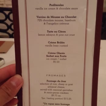 Bouchon - Dessert menu - French Near Me - Yountville, California Bouchon - Dessert menu - French Near Me - Yountville, California