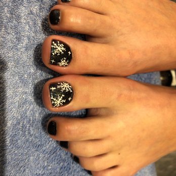 Hollywood Nails of Brookside - Pedicure with design - Nail Salons Near Me - Tulsa, Oklahoma Hollywood Nails of Brookside - Pedicure with design - Nail Salons Near Me - Tulsa, Oklahoma