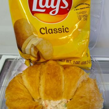Ice Cream Shed - House-made chicken salad on a jumbo croissant. - Food Trucks Near Me - Ocala, Florida Ice Cream Shed - House-made chicken salad on a jumbo croissant. - Food Trucks Near Me - Ocala, Florida