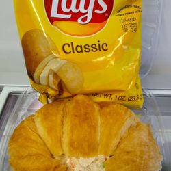 Ice Cream Shed - House-made chicken salad on a jumbo croissant.