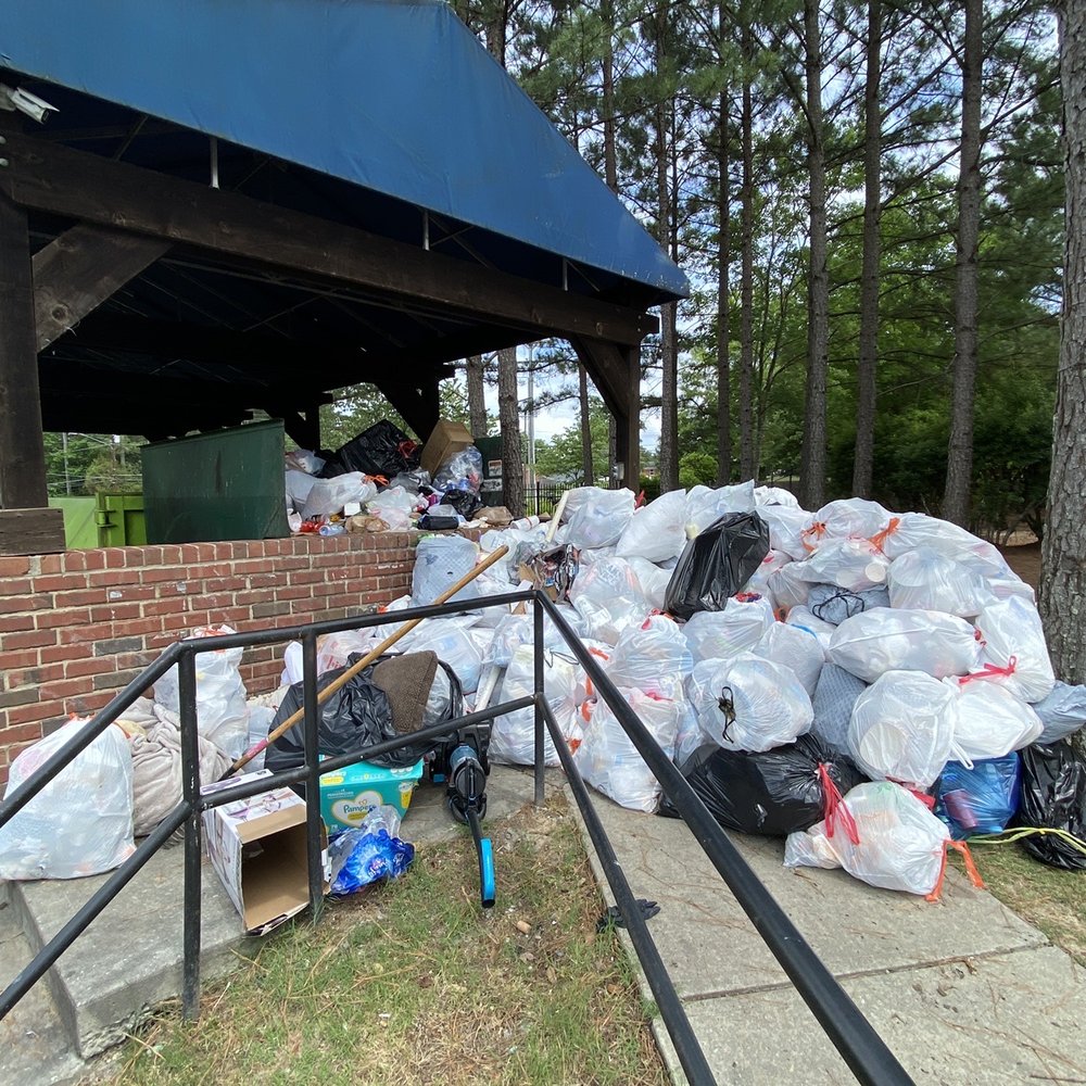 Avana on Broad - Dumpster at Avana on Broad, totally overflowing and smells rancid. - Apartments Near Me - Durham, North Carolina