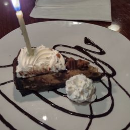 Pb and choc pie-creamy and REAL whipped cream garnish! Pb and choc pie-creamy and REAL whipped cream garnish!