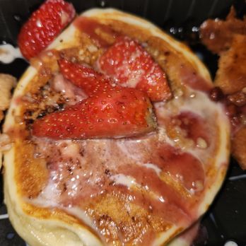 Snooze, an A.M. Eatery - Signature Pancake Flight Strawberry Shortcake Pancakes - Breakfast & Brunch Near Me - Webster, Texas Snooze, an A.M. Eatery - Signature Pancake Flight Strawberry Shortcake Pancakes - Breakfast & Brunch Near Me - Webster, Texas