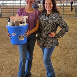 Concord Feed Pet & Livestock Supplies - Livermore - Kyndal Lopes ABGA Goat show high point winner Alameda County Fair 2025 (right) & Ami Stear (left) Livermore Feed Store Rep.