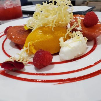 Sift Bake Shop - The New Peach Melba with mango sorbet - Bakeries Near Me - Mystic, Connecticut