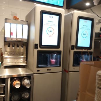 A&W - Our smoothies being made. It's all automated. - Burgers Near Me - Ottawa, Ontario