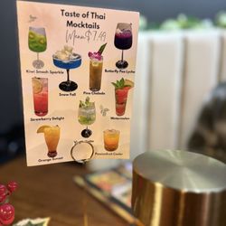 Taste Of Thai Sugar House - Mocktail list