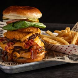 Off the Wall GameZone - Fire layered smash burger