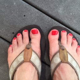 Bright red!