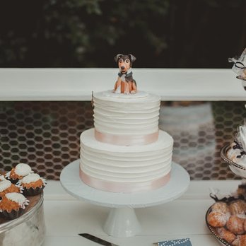Whisk Cake Creations - Mini Roscoe on our cake! - Bakeries Near Me - Alameda, California Whisk Cake Creations - Mini Roscoe on our cake! - Bakeries Near Me - Alameda, California