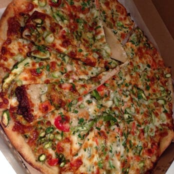 Sliver Pizzeria - $21.80 Fresh Asparagus, Red Bell Peppers, Mozzarella and Aged Cheddar Cheese, Lemon Zest, Parsley, Garlic Olive Oil. Great! - Pizza Near Me - Berkeley, California Sliver Pizzeria - $21.80 Fresh Asparagus, Red Bell Peppers, Mozzarella and Aged Cheddar Cheese, Lemon Zest, Parsley, Garlic Olive Oil. Great! - Pizza Near Me - Berkeley, California