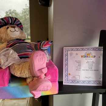 Holey Moley Bagel Bar NYC - Apparently they have a Build-A-Bear mascot bear - Bagels Near Me - Orange Park, Florida