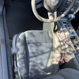 The 2012 mustang was a mess inside and out but he worked his magic! The 2012 mustang was a mess inside and out but he worked his magic!
