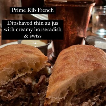 Gilt Bar - Prime Rib sandwich - New American Near Me - Chicago, Illinois