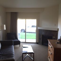 The room with a view of parked cars. Wow.