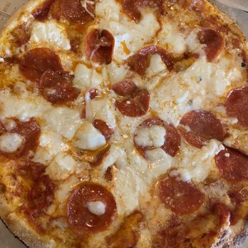 Blaze Pizza - Pizza with regular sauce, ricotta, mozzarella and ovaltine mozzarella. The cheese is melted but that's it! - Salad Near Me - Las Vegas, Nevada Blaze Pizza - Pizza with regular sauce, ricotta, mozzarella and ovaltine mozzarella. The cheese is melted but that's it! - Salad Near Me - Las Vegas, Nevada