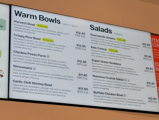 Menu photo 7 sweetgreen - Healthy Salads, Wraps, and Bowls Forth Worth, TX