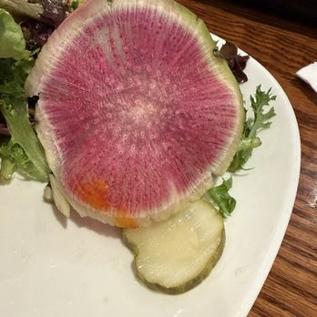 Napa Valley Burger Company - Watermelon radish - New American Near Me - Sausalito, California Napa Valley Burger Company - Watermelon radish - New American Near Me - Sausalito, California