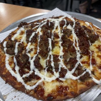 Shirkys Pizza Zone - Bbq meatball pizza - Pizza Near Me - Carroll, Ohio