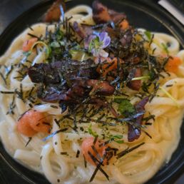 Bacon Mentaiko Udon