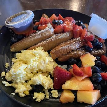 The Midway - French toast with berries and scrambled eggs - Bars Near Me - West Sacramento, California