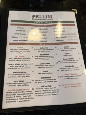 Menu photo 1 Fellini Restaurant & Pizzeria Mount Prospect, IL