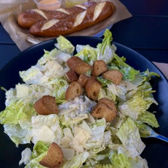 Big Lake Brewing - Caesar Salad and Pretzels - Bars Near Me - Holland, Michigan