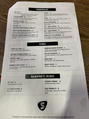 Menu photo 1 Santello's Scratch Kitchen Washington, PA